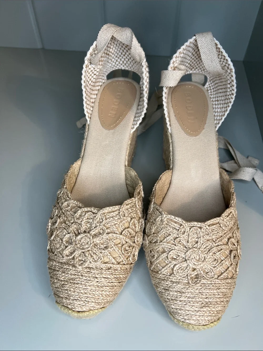 BODEN Cassie High Wedge Espadrille Sandal